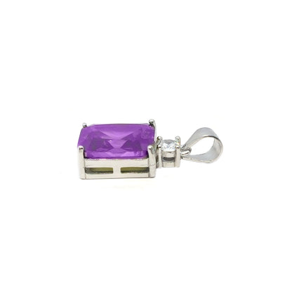 Pendent-Set purple Color Stone