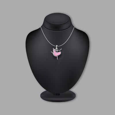 92.5 Sterling Silver Dancing Doll Pendant - Elegant Jewelry