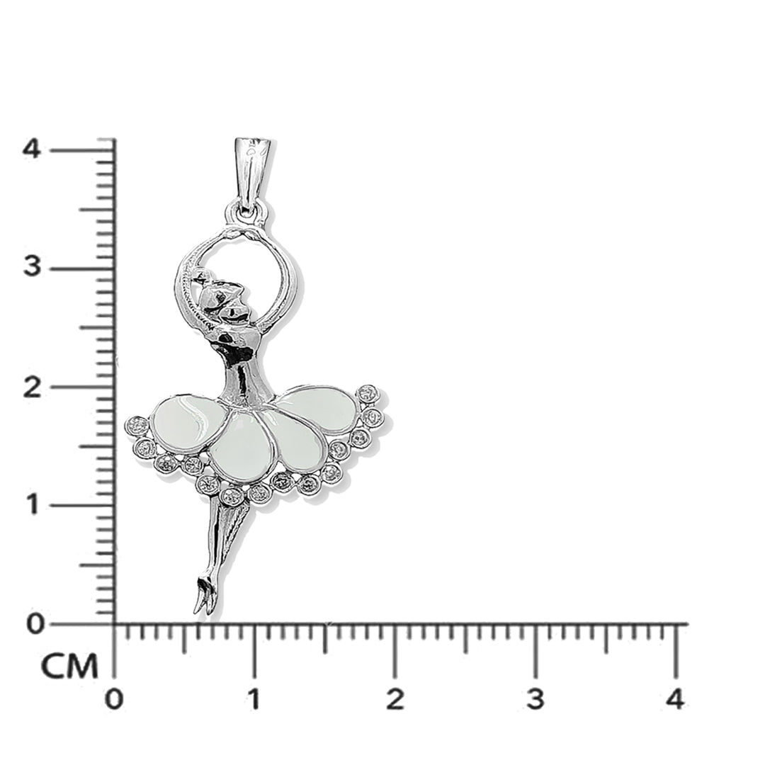 Tgl Silver 92.5 Sterling Silver Dancing Doll Pendent