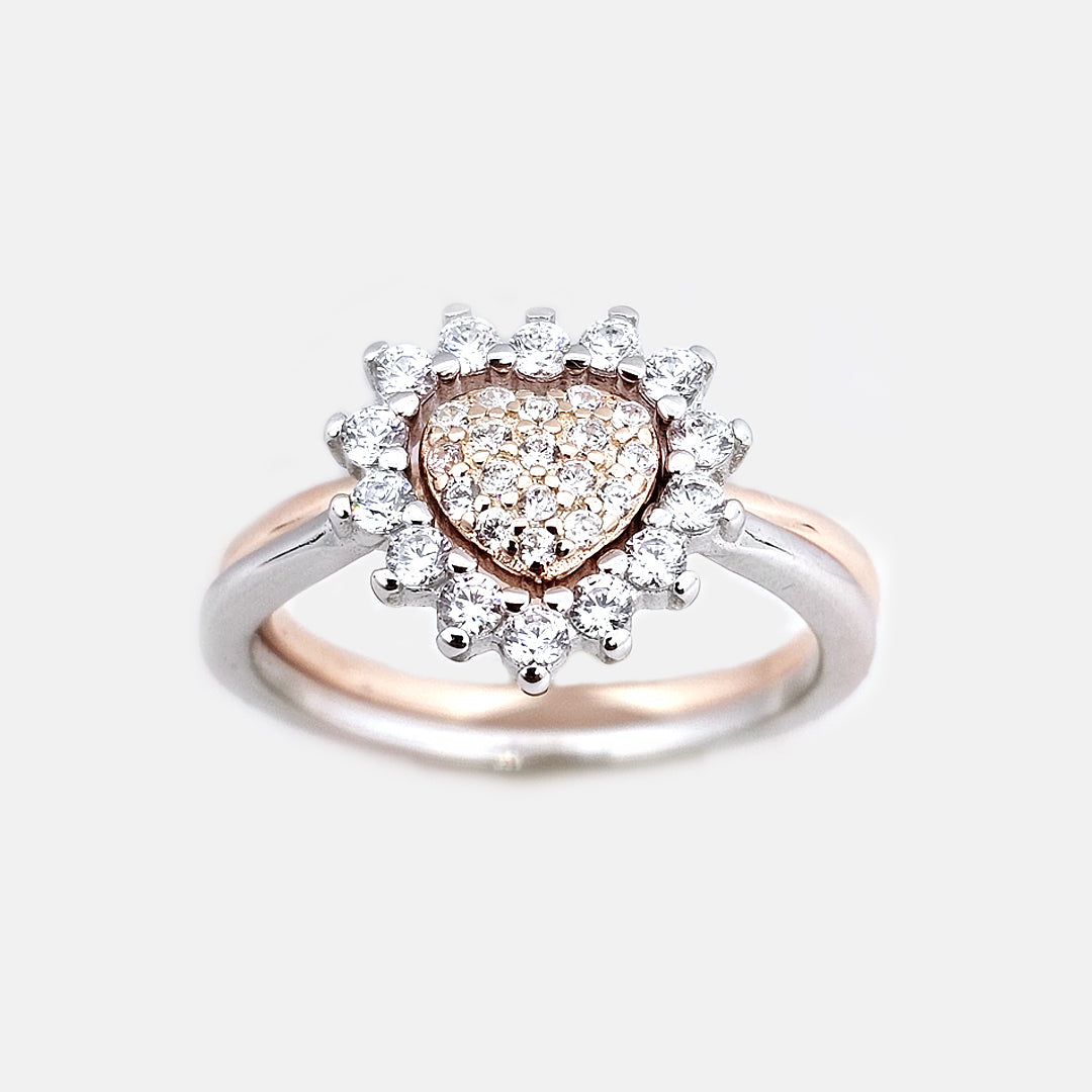 duel wear heart ring for women & girls