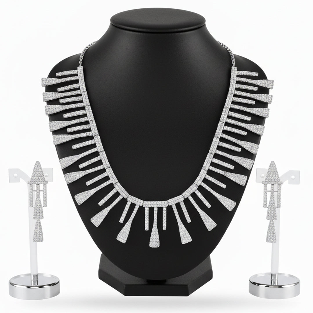 necklace set silver