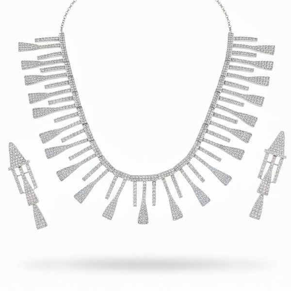 necklace set silver