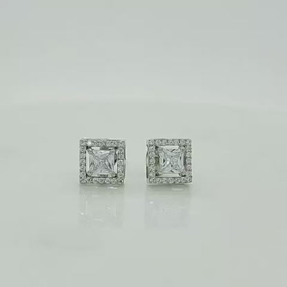 92.5 Sterling Silver Solitaire Only Earrings-Studs