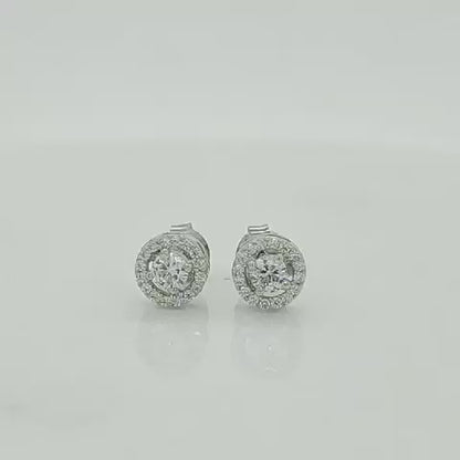 92.5 Sterling Silver Solitaire Only Earings-Studs