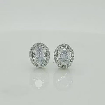 92.5 Sterling Silver Solitaire Only Earrings-Studs