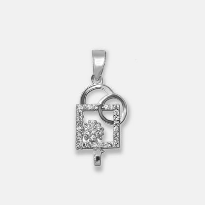 Sterling silver solitaire only pendent